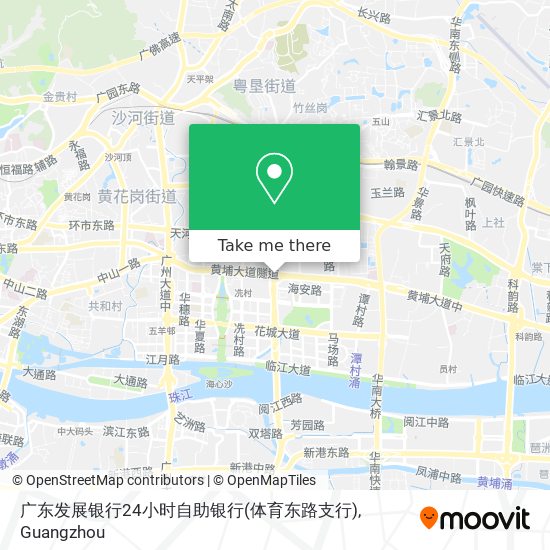 广东发展银行24小时自助银行(体育东路支行) map