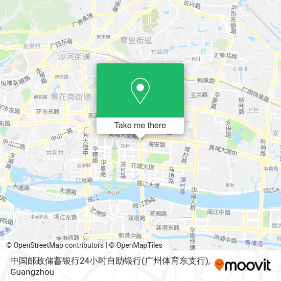 中国邮政储蓄银行24小时自助银行(广州体育东支行) map