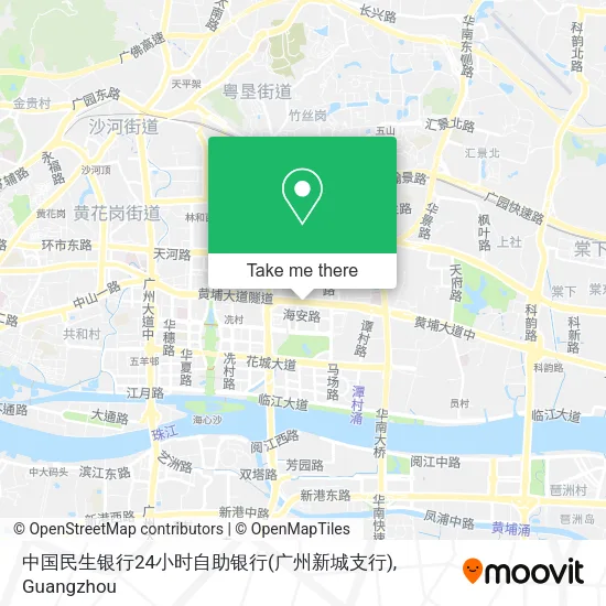 中国民生银行24小时自助银行(广州新城支行) map