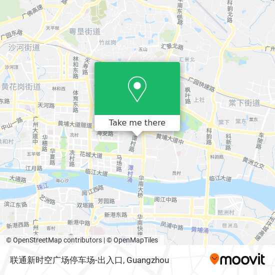 联通新时空广场停车场-出入口 map