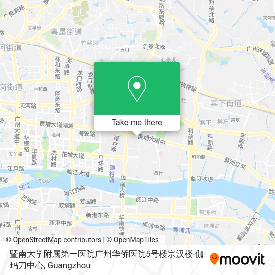 暨南大学附属第一医院广州华侨医院5号楼宗汉楼-伽玛刀中心 map
