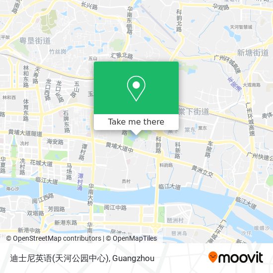迪士尼英语(天河公园中心) map