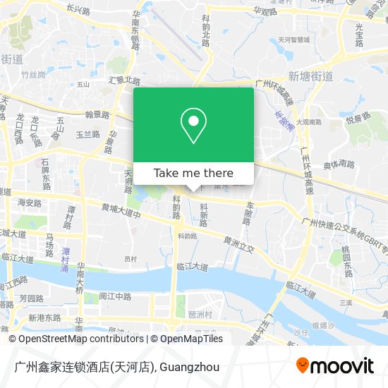 广州鑫家连锁酒店(天河店) map
