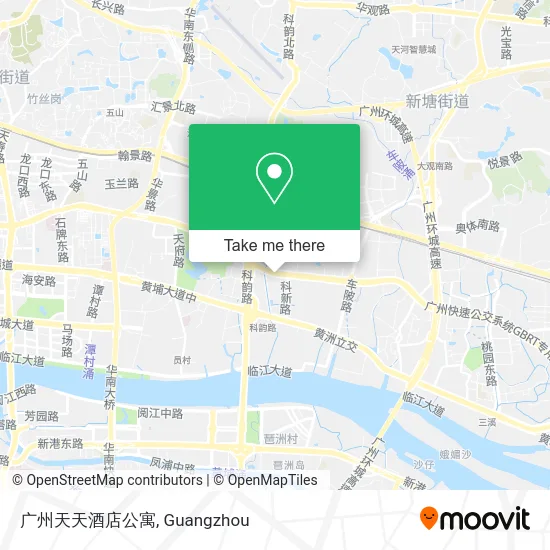 广州天天酒店公寓 map
