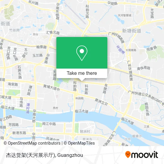 杰达货架(天河展示厅) map