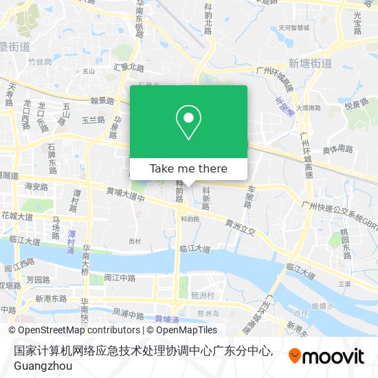 国家计算机网络应急技术处理协调中心广东分中心 map