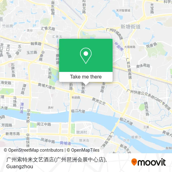 广州索特来文艺酒店(广州琶洲会展中心店) map