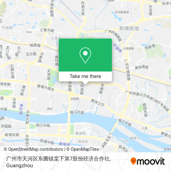 广州市天河区东圃镇棠下第7股份经济合作社 map