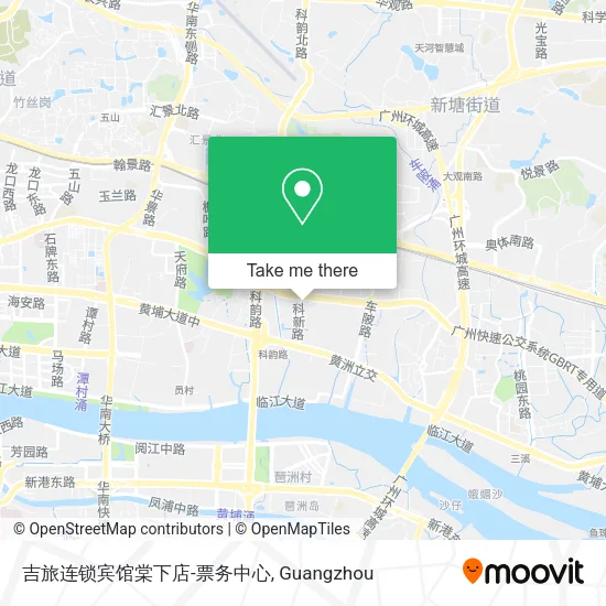 吉旅连锁宾馆棠下店-票务中心 map
