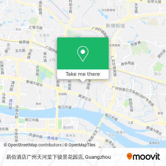 易佰酒店广州天河棠下骏景花园店 map