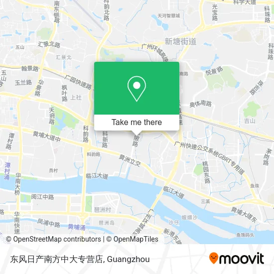 东风日产南方中大专营店 map