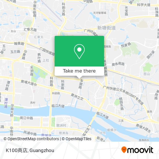 K100商店 map