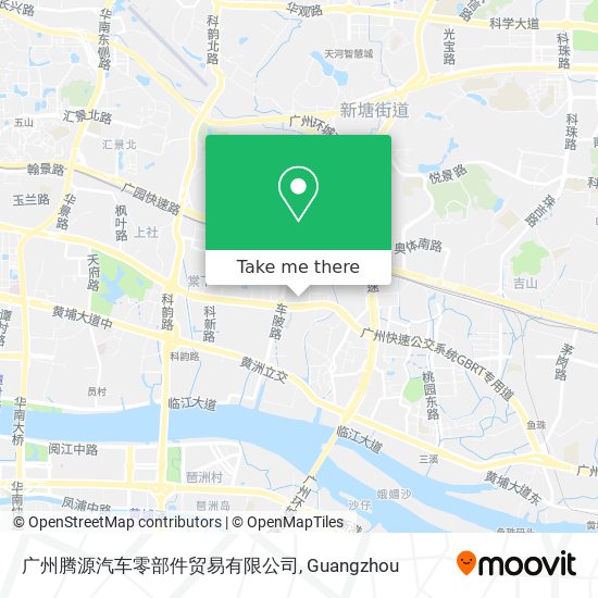 广州腾源汽车零部件贸易有限公司 map