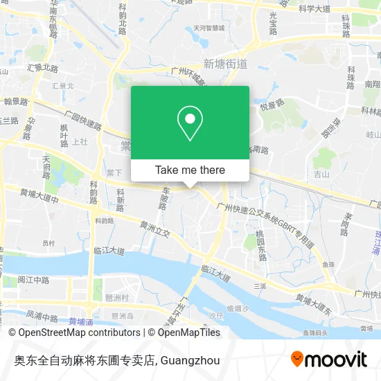 奥东全自动麻将东圃专卖店 map