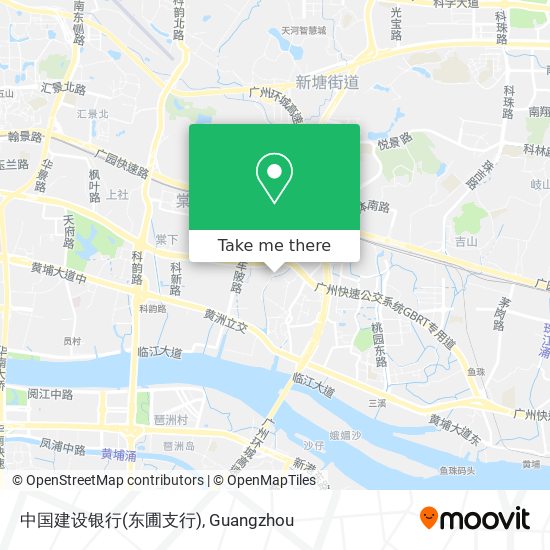 中国建设银行(东圃支行) map