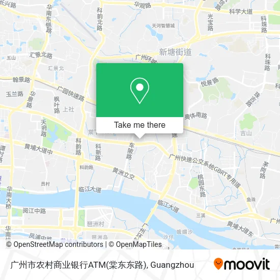 广州市农村商业银行ATM(棠东东路) map