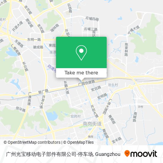 广州光宝移动电子部件有限公司-停车场 map
