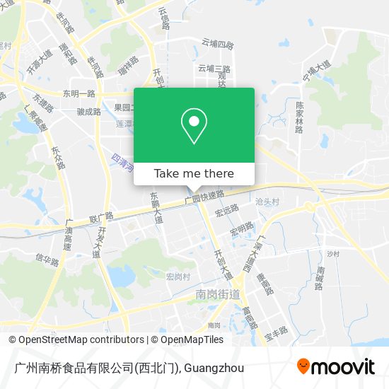 广州南桥食品有限公司(西北门) map