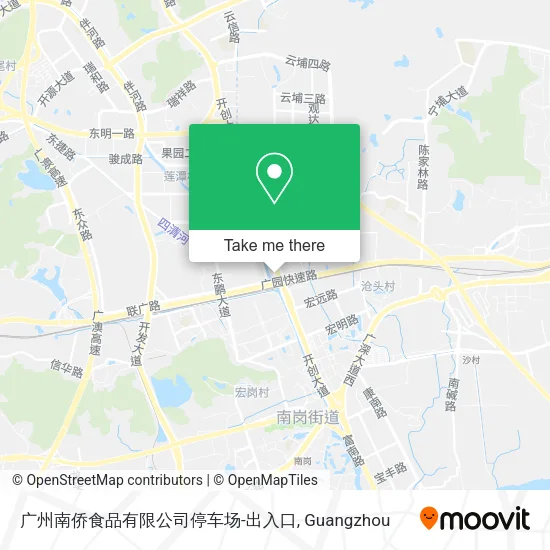 广州南侨食品有限公司停车场-出入口 map