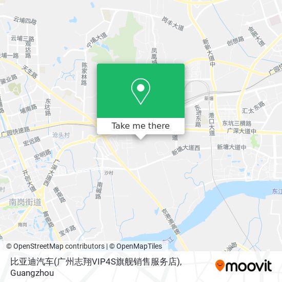 比亚迪汽车(广州志翔VIP4S旗舰销售服务店) map