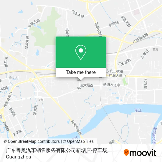 广东粤奥汽车销售服务有限公司新塘店-停车场 map