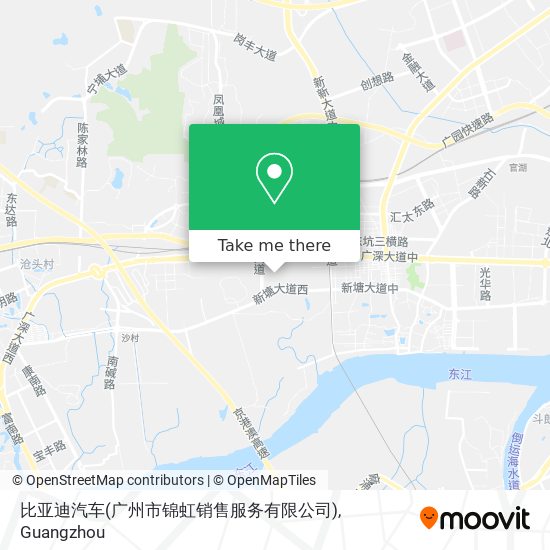 比亚迪汽车(广州市锦虹销售服务有限公司) map