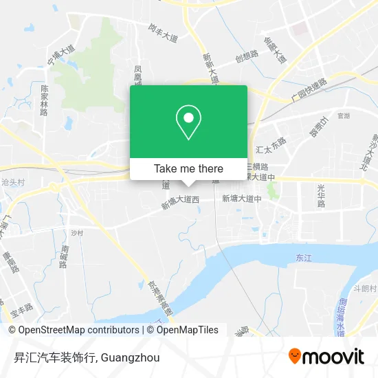 昇汇汽车装饰行 map