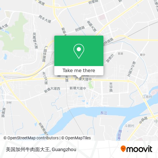 美国加州牛肉面大王 map