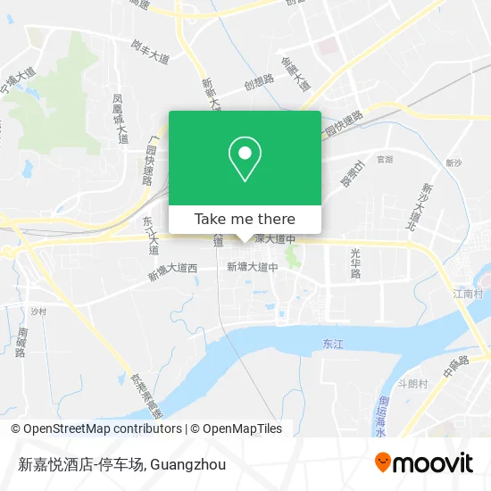 新嘉悦酒店-停车场 map