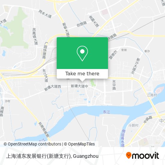 上海浦东发展银行(新塘支行) map