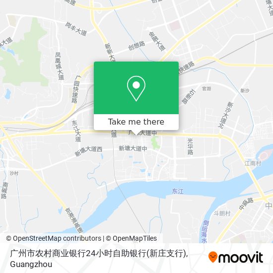 广州市农村商业银行24小时自助银行(新庄支行) map