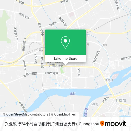 兴业银行24小时自助银行(广州新塘支行) map