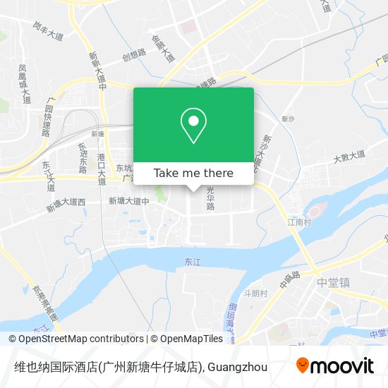 维也纳国际酒店(广州新塘牛仔城店) map