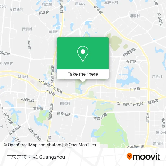 广东东软学院 map