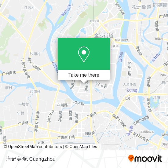海记美食 map