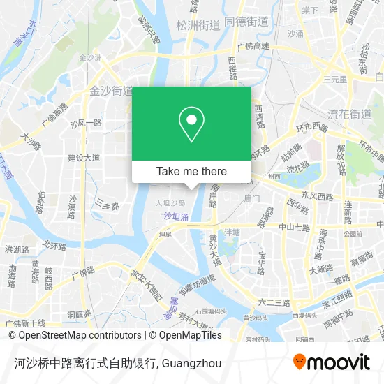河沙桥中路离行式自助银行 map