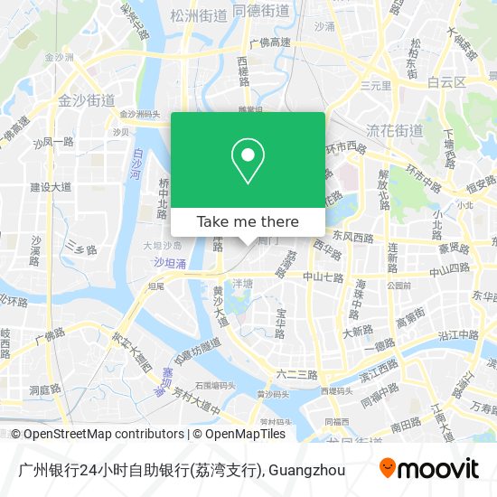 广州银行24小时自助银行(荔湾支行) map