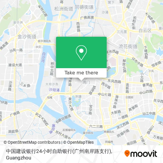 中国建设银行24小时自助银行(广州南岸路支行) map
