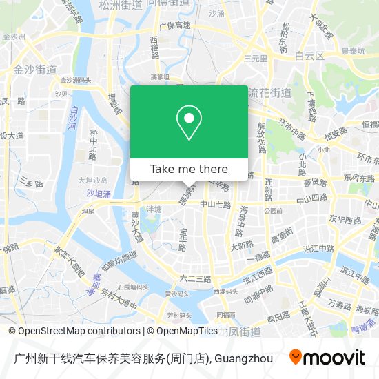 广州新干线汽车保养美容服务(周门店) map