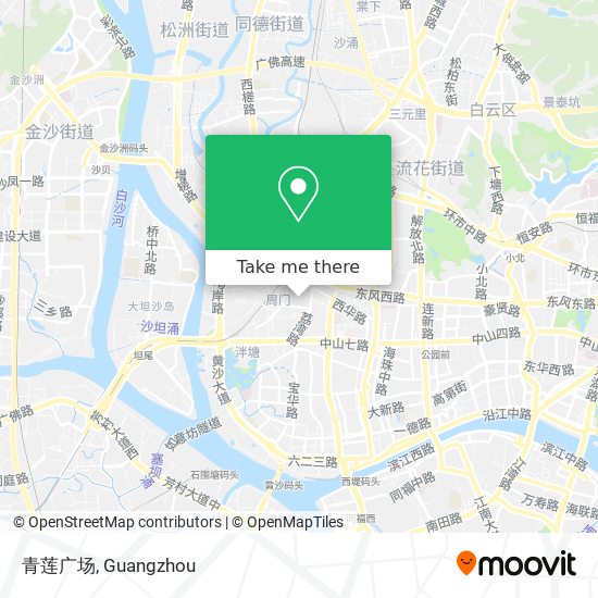 青莲广场 map
