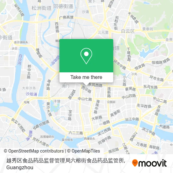 越秀区食品药品监督管理局六榕街食品药品监管所 map