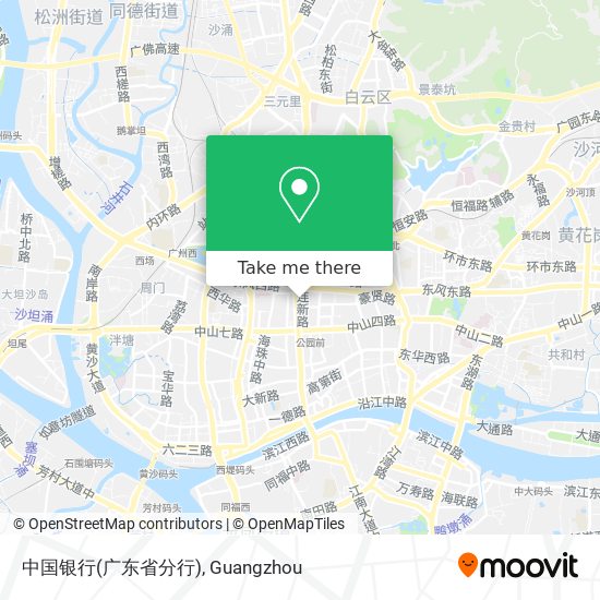 中国银行(广东省分行) map