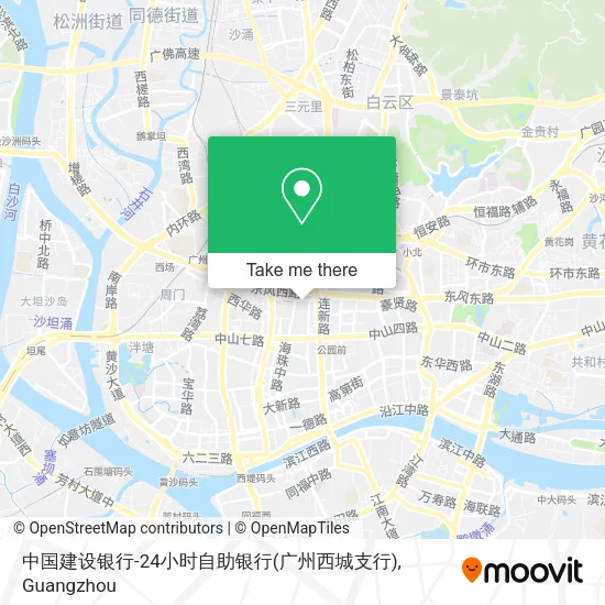中国建设银行-24小时自助银行(广州西城支行) map