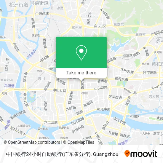 中国银行24小时自助银行(广东省分行) map