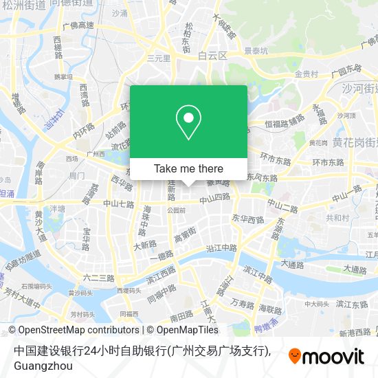 中国建设银行24小时自助银行(广州交易广场支行) map