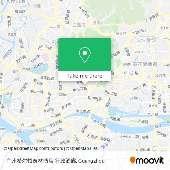 广州希尔顿逸林酒店-行政酒廊 map