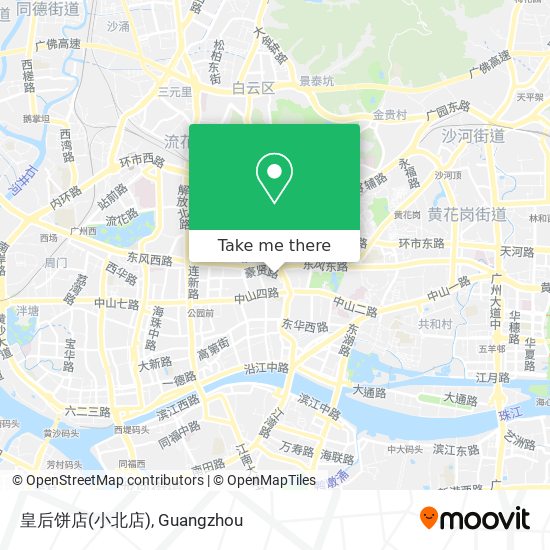 皇后饼店(小北店) map