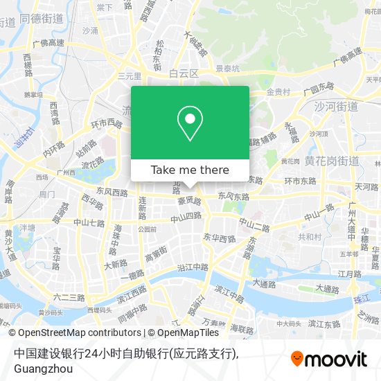 中国建设银行24小时自助银行(应元路支行) map