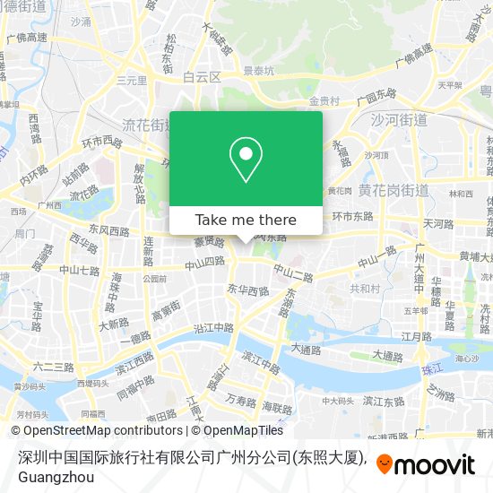 深圳中国国际旅行社有限公司广州分公司(东照大厦) map