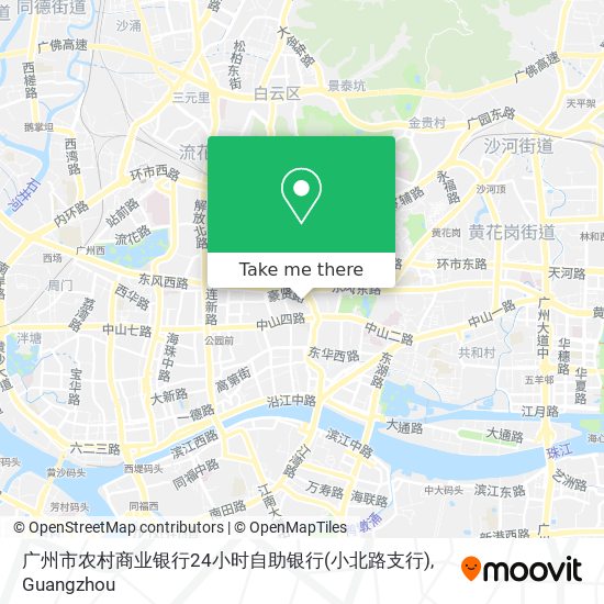 广州市农村商业银行24小时自助银行(小北路支行) map